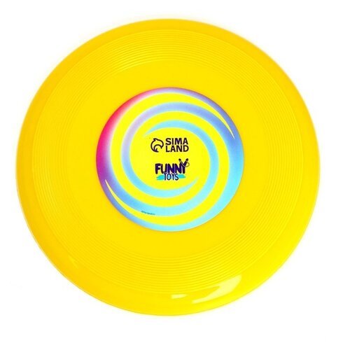Фрисби Funny toys 7870292, 300 мм, желтый