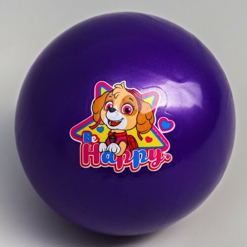 Мяч детский Paw Patrol 'Happy', 16 см, 50 гр, цвета микс