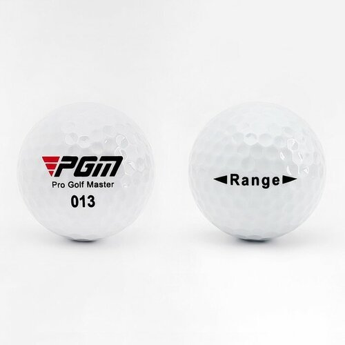 Мяч для гольфа PGM 'Range', двухкомпонентный, d=4.3