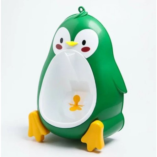 Писсуар детский «Пингвин», цвет зеленый