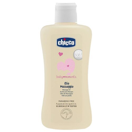 Chicco Масло массажное Baby Moments, 200 мл