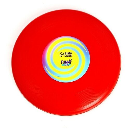 Funny toys Летающая тарелка «Фрисби» 23 см, цвет красный