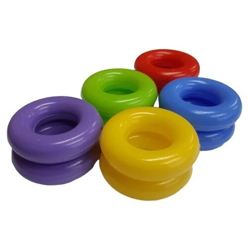 Пластиковые кольца 'бублики' для детских счет, диаметр 9 см, комплект 10 шт