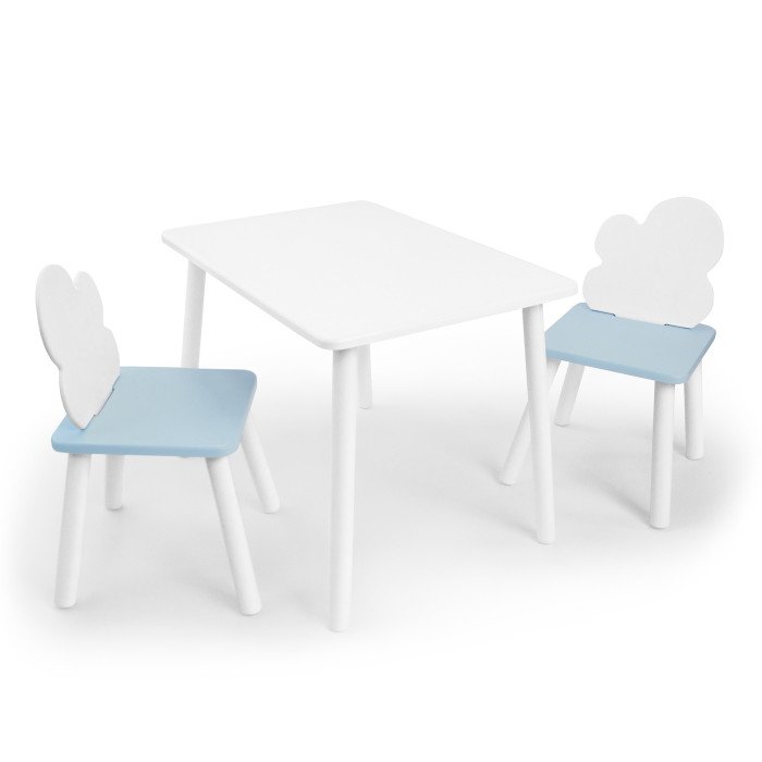 Детские столы и стулья Rolti Детский комплект стол и два стула Облачко