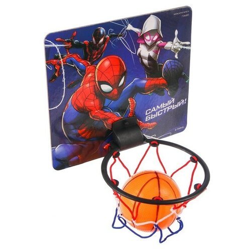 Баскетбольное кольцо с мячом 'Самый быстрый' Человек паук