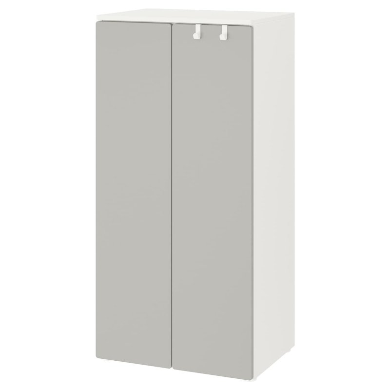 Шкаф Ikea Smastad, 60x42x123 см, белый/серый