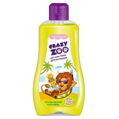 Crazy Zoo 7115 Пена для купания тропический коктейль 280 мл