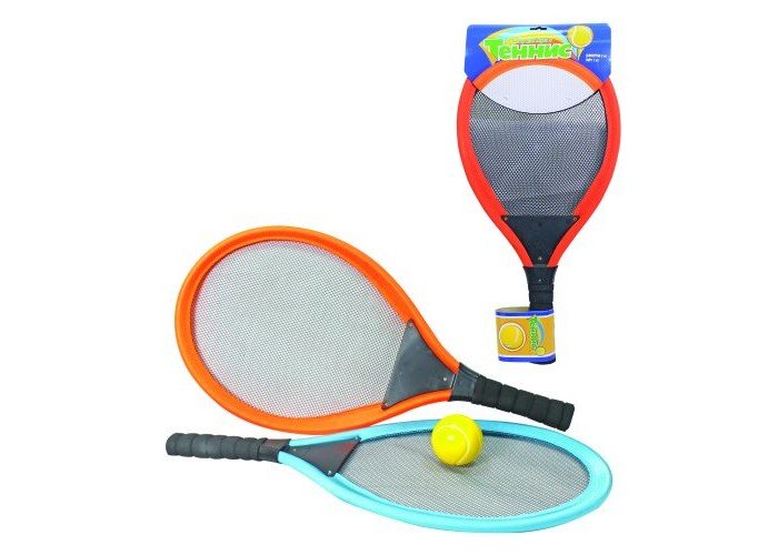 Спортивный инвентарь 1 Toy Набор для тенниса с мягкими ракетками и мячиком