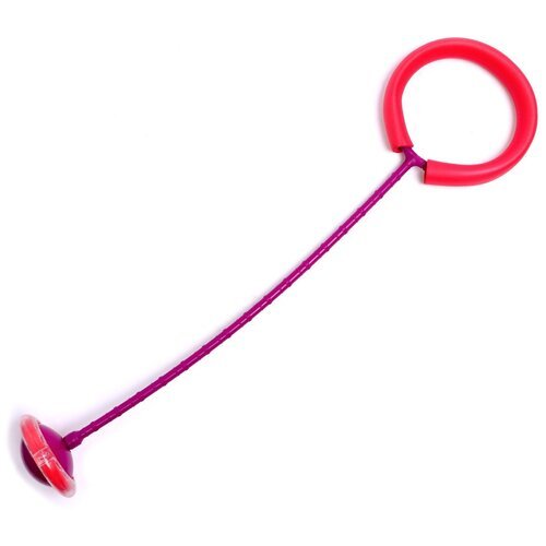 Нейроскакалка на ногу для детей 'Актив', со световым эффектом, цвет фиолетовый/розовый