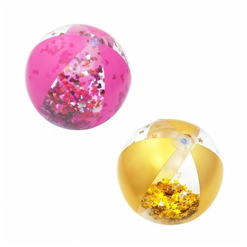 Мяч надувной Glitter Fusion, d=41 см, цвета микс
