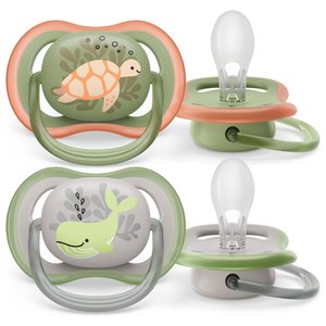 Пустышка Philips Avent ultra air с футляром для хранения и стерилизации  6-18 мес  2 шт арт SCF085/60