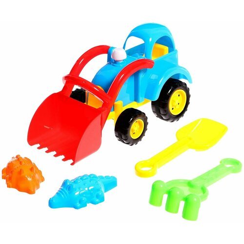 Песочный набор Трактор , 5 предметов, цвета микс