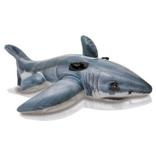 Надувная игрушка для плавания INTEX Акула с ручками, 173x107 см int57525NP