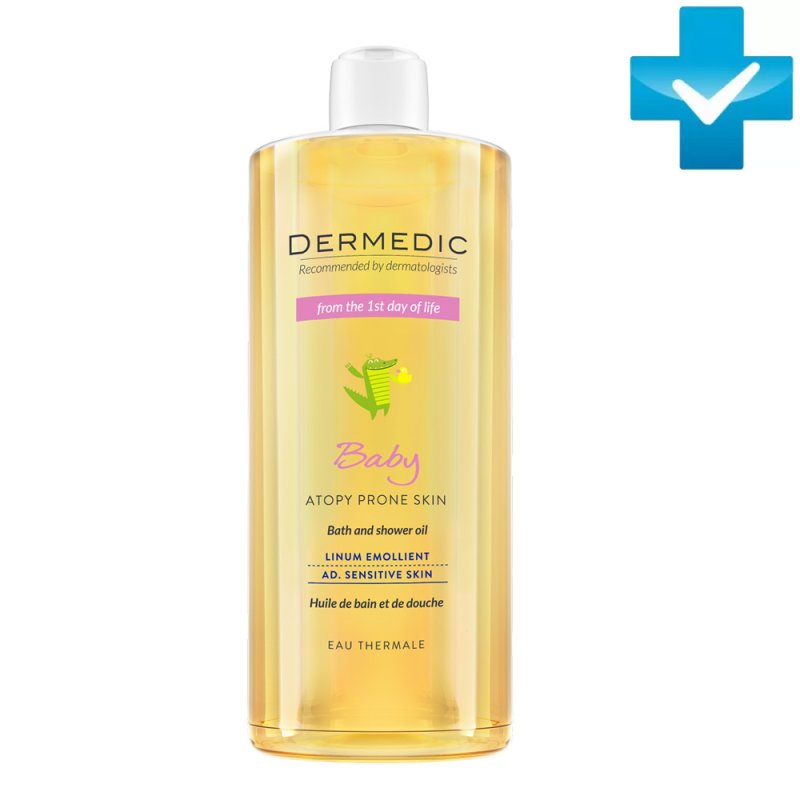 Dermedic Масло для ванны и душа с 1го дня жизни Baby Atopy Prone Skin Bath and Shower Oil, 500 мл (Dermedic, Baby)