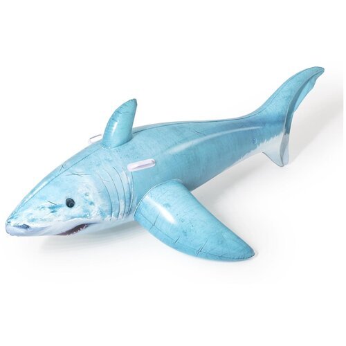 Надувная игрушка-наездник Bestway Реалистичная акула 41405, голубой
