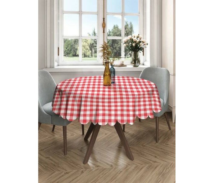 Товары для праздника JoyArty Круглая скатерть на кухонный и праздничный стол Итальянский стиль 150x150 см