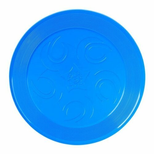 Летающая тарелка, 23 × 23 × 2,7 см, цвет голубой + мел в подарок (комплект из 11 шт)