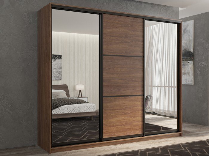 Шкафы РВ-Мебель купе 3-х дверный Кааппи 3 180х60 см (Морское дерево Винтаж)