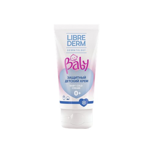 Librederm Baby Cold Cream Детский крем защитный с ланолином и экстрактом хлопка, 50 мл, 50 г