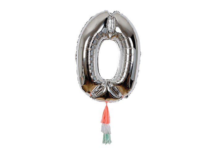 Товары для праздника MeriMeri Воздушный шар в форме цифры 0
