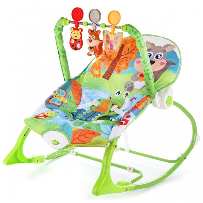 Кресла-качалки, шезлонги Ути Пути Шезлонг детский с игрушками Белочка