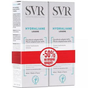 SVR набор Hydraliane Крем легкий 40 мл 2 шт -50%на 2-ой продукт