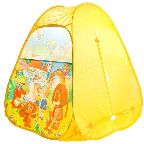 Палатка Играем вместе Чебурашка конус в сумке GFA-0115-R, желтый