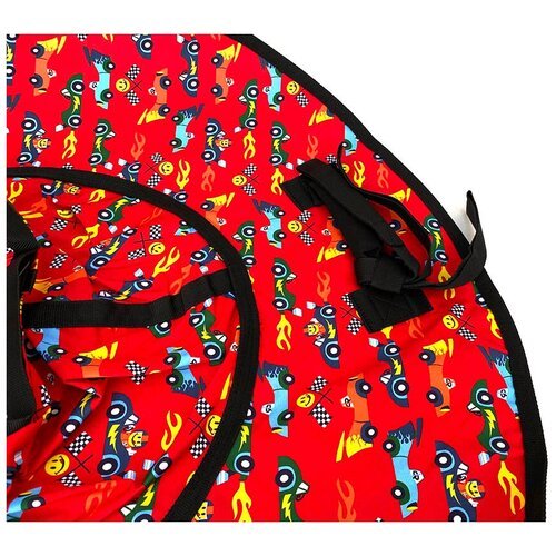 Санки надувные Тюбинг RT Гонки на красном, диаметр 105 см