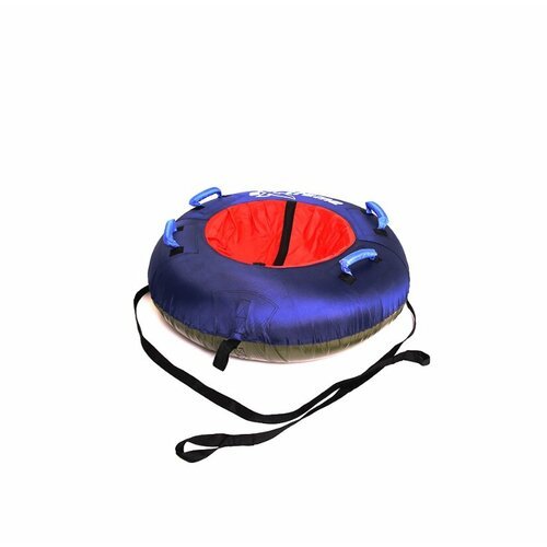 Санки надувные Тюбинг экстрим синий/красный + автокамера, диаметр 110 см