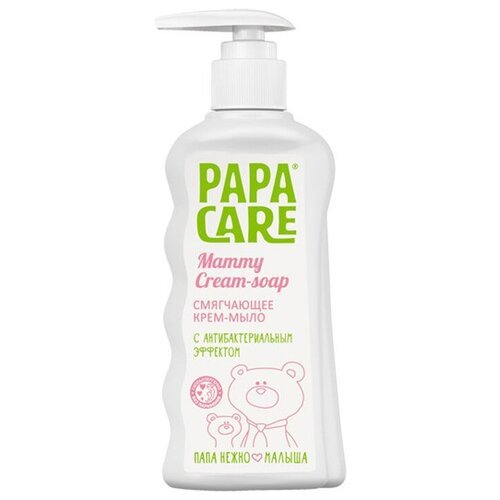 Papa Care Крем-мыло Смягчающее с антибактериальным эффектом, 250 мл