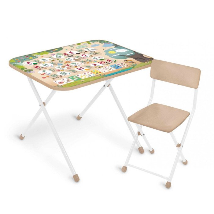 Детские столы и стулья Ника Набор мебели Алфавит (стол+стул)