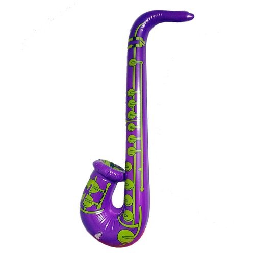 Игрушечной саксофон надувной 70 см цвет фиолетовый