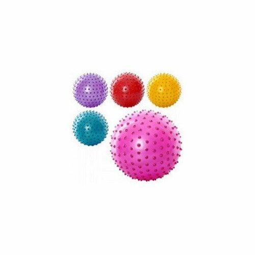 Мяч резиновый с шипами 18см 40гр (цвета разные)