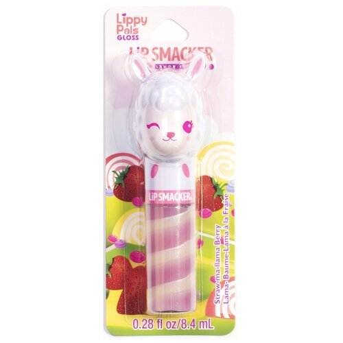 Lip SmackerБлеск для губ Lippy Pals Gloss Straw-ma-llama Berry, клубника, 8.4 мл