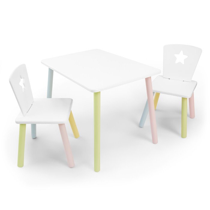 Детские столы и стулья Rolti Детский комплект стол и два стула Звезда