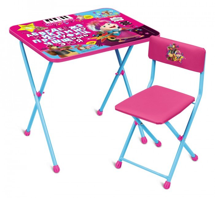 Детские столы и стулья Ника Детский комплект Маша и Медведь ММД2