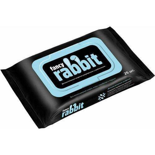 Салфетки влажные Fancy Rabbit детские 25шт х 2шт