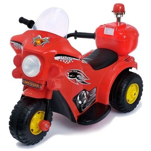 Sima-land Электромобиль «Мотоцикл шерифа», цвет красный