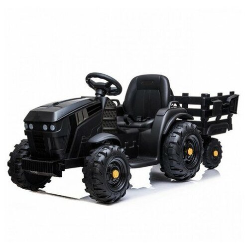 Детский электромобиль трактор с прицепом с пультом управления (задний привод, 12V) Jiajia - черный