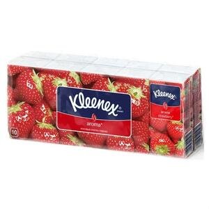 Kleenex Платки носовые ароматизированные клубника 10 х 10 шт