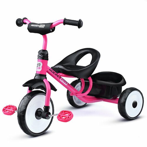 Велосипед трехколесный Rocket, колеса EVA 10'/8', цвет розовый