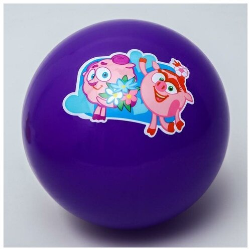 Мяч детский ТероПром 5083420 «Нюша и Бараш», Смешарики, диаметр 22 см, 60 г, товар без выбора конкретного цвета