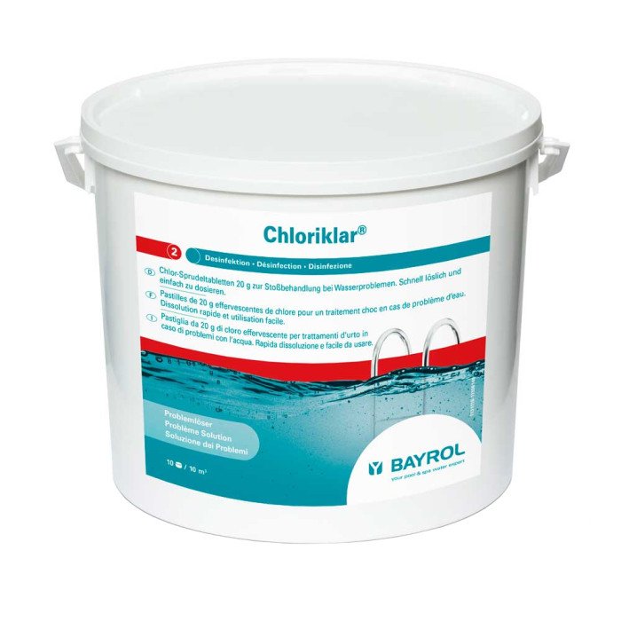Бытовая химия Bayrol Быстрорастворимый хлор для дезинфекции воды Chloriklar 25 кг
