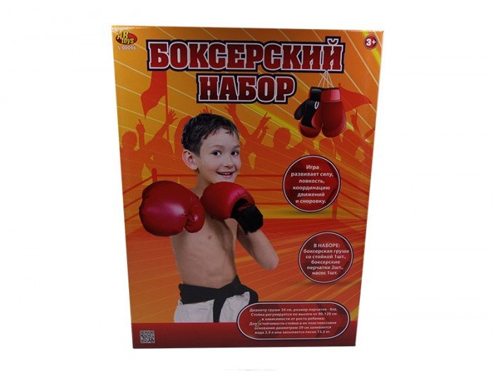 Спортивный инвентарь ABtoys Игра активная Боксерский набор (4 предмета)