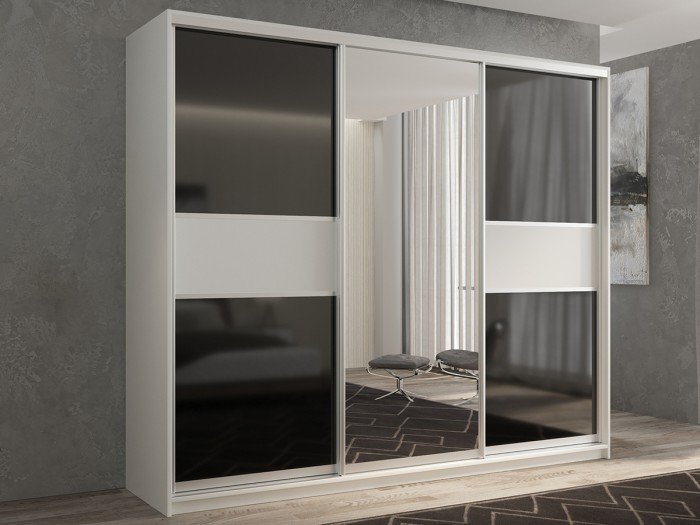 Шкафы РВ-Мебель 3-х дверный Кааппи 240х60 см KAAPPI3-31 (Белый бриллиант)
