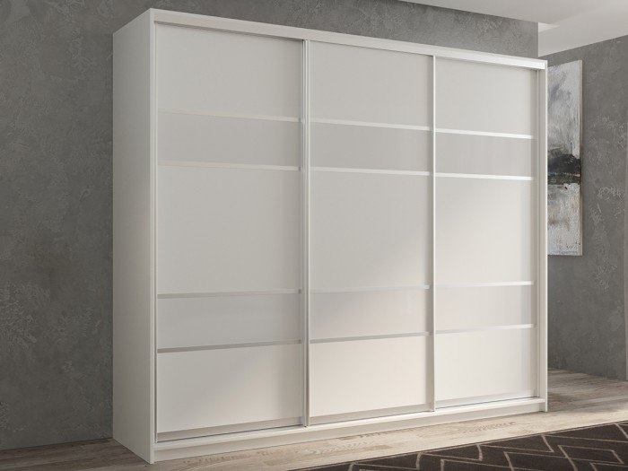Шкафы РВ-Мебель купе 3-х дверный Кааппи 180х60 см (Белый бриллиант)