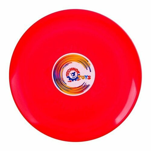 Летающая тарелка, 24 × 24 × 2,5 см, цвет красный + мел в подарок (комплект из 10 шт)