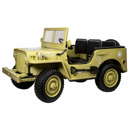 Электромобиль Toyland Jeep Willys YKE 4137 4WD (Matcha)