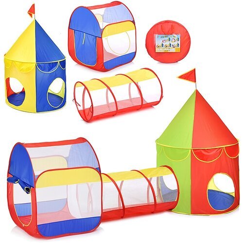 Палатка детская игровая с тоннелем, складная Oubaoloon JY1718-7 в сумке