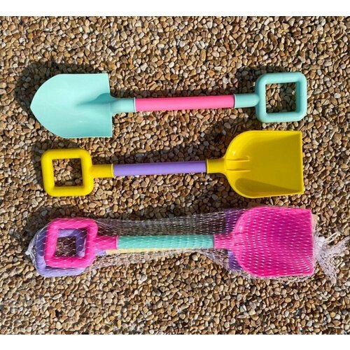 Детское синие ведро круглое с лопатками для песка и песочницы / песочный набор
